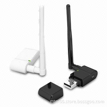 150Mbps Wireless USB Adapter, Supports 64/128-bit WEP as Well as WPA/WPA2 Encryptions